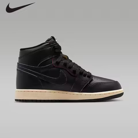 Nike Air Jordan 1 Retro High OG GS High Scratch Off Leather Basketball Sneakers, Air Cushion Retro S