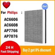 fit Philips Air Purifier AC6606 AC6608 AP7766 AP7076 HEPA& Carbon Filter