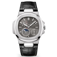 Patek Philippe Sports Elegant 18K Platinum Automatic Mechanical Watch Male 5712G Parrot Snail Genuin