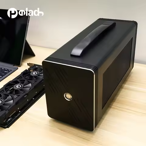 Aluminum External GPU Enclosure (eGPU): Compatible With Windows & MacOS Thunderbolt 3 Laptops