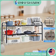 rak bawah sinki Rak Dapur Under Sink Rack Expandable Kitchen Organizer