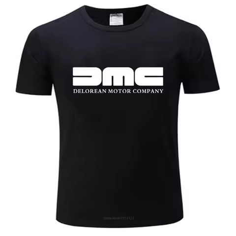 mens short sleeve t shirt DMC DeLorean - Mens T-Shirt Back To The Future Film fashion tee-shirt male