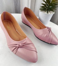 รองเท้าคัทชู ไซส์ใหญ่ 41 42 43 44 45 Bigsize  หนังหุ้มส้น  ส้นสูง 1 นิ้ว รองเท้าผู้หญิง แฟชั่น  ใส่ส