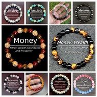 8MM Beaded Stone Bracelet Colorful Meaningful Charm Bangle Handmade Unisex Jewelry Gift Bracelets
