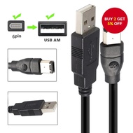 Standard Copper Wire IEEE400 1394 Firewire USB AM To 6P Cable USB To 1394 Sound Card Connection