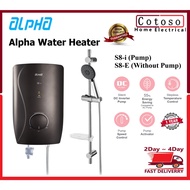 Alpha Water Heater S8-i / S8-e Heater Shower Water Heater Pump Heater Shower with Pump Water Heater DC Pump