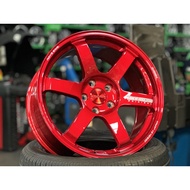 NEW 18X8.5J NK Performance TE37 Rim Red 5X114.3 for Civic Camry Lancer CX3 CX30 CX5 X50 X70 HRV CRV