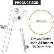 COMPASS JACK 100 - 300 MM DRAW CIRCLES UP TO 34 INCH DIAMETER