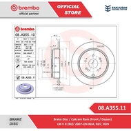 Direct processing Brake Disc Rear Brembo CR-V II Rear Brake Disc/ (RD) '2007-ON - 08.A355.11