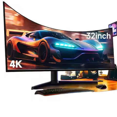 32 Inch 4k Monitor Computer Led Screen 165hz HD Gaming Desktop Pc Curved Monitor