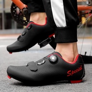 Ready Stock Outdoor Cycling Shoes Lock Shoes Road Shoes Rubber Sole Lockless Shoes Rotating Buttons Road Sole Cycling Shoes Two Types of Sole Locked Bicycle Shoes Low-Top Bicycle Shoes Lace-Free Sports Shoes Outdoor Bicycle Shoes Prof