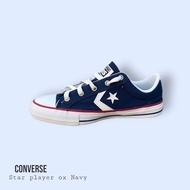 Converse Star player ox Navy เส้นแดง
