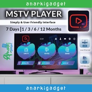 MS TV MSTV MSPLAYER MS PLAYER IPTV SUPPORT ANDROID TV SMART TV ANDROID BOX AUTHORISED DEALER - 1/3/6