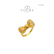 YOURS JEWEL 916 GOLD RIBBON RING