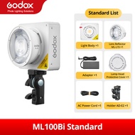 Godox ML100Bi LED แบบพกพา120W แฟลชวิดีโอแบบ Bi-Color 2800K-6500K ไฟฟิลเลอร์แบบพกพา ML100 Bi