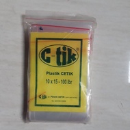 Cetik Plastic Size 10x15 100 Sheets Plastic Clip/ Size 10 x 15 C-tik/