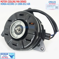 มอเตอร์ พัดลม แอคคอร์ด 2008 - 2012 เครื่อง 2.4 CF0123 Denso แท้  AE168000-86804D size S Cooling Fan 