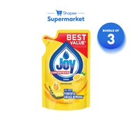 [Bundle of 3] Joy Concentrate Dishwashing Liquid Refill Lemon (375ml)