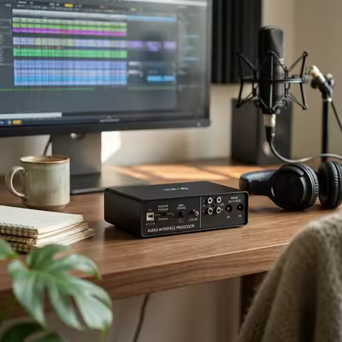 USB Audio Interface Zero Latency External Audio Interface Sound Card High Resolution Professional fo