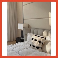 Sofa Pillow with Real Texdream Pillowcase Fox Fur Luxury Model Room Pillow Living Room Attitude FVBS