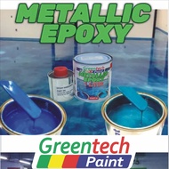 1L ( Metallic Epoxy Paint ) 1LITER METALLIC EPOXY FLOOR EPOXY COATING Tiles &amp; Floor Paint / EPOXY LANTAI GREENTECH