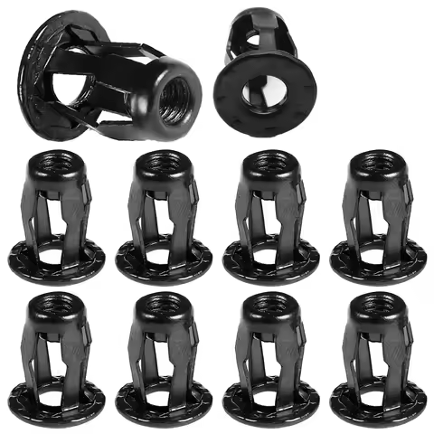 10Pcs Car Metal Screw Base Clamp For A3 A4L A6L A8 Q3 Q5 Q7 Trunk Nuts Front Rear License Plate Fast