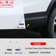 Ford 2Pcs/Set Car Door Corner Anti-collision Sticker Protector Bar For WL Everest Focus Escape Mustang Ecosport Ranger Raptor T6 T7 Accessories