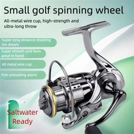Metal Spinning Fishing Reel Micro Lure Long Casting Reel Shallow Spool 1000-7000 Series