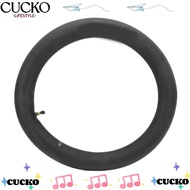 CUCKO Scooter Inner Tube, 16x2.125 Bent Valve Electric Scooter Tube, Durable Synthetic Rubber Black 