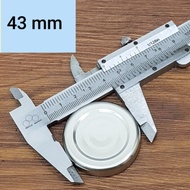 10 PCS 43 MM BOTTLE CAP 43MM SILVER BOTTLE CAP/