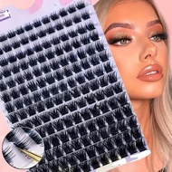 Diy Segmented Fluffy False Eyelashes D-curl Single Cluster Style Thick F9c0