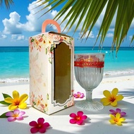 Souvenir Box 8x8x17 Peach, Cream