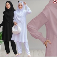 Exclusive Suit Madinah Premium Ironless Suit Umrah Travel Haji Set Muslimah For Haji Raya💥💥