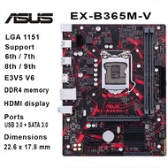 Asus Intel CPU,HDMI display EX-B365M-V Matx 2*DDR4 Desktop Motherboard Intel I3 6th, 7th, 8th gen