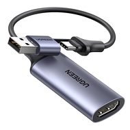 UGREEN Video Recording Card HDMI Capture Card, HDMI to USB AC 4K 30Hz1080P for Recorder Live Streami