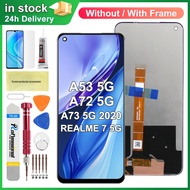 [Original] LCD OPPO A53 5G/A72 5G /A73 5G 2020 CPH2161/REALME 7 5G RMX2111/REALME V5 Display Touch S