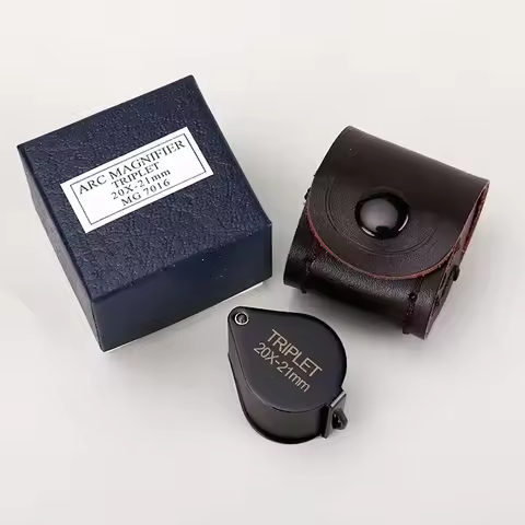 Portable Fodlable HD Jewelry Magnifier Pocket Optical Glass Jewel Idenfy Loupe Metal Handheld Magnif