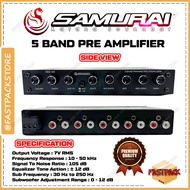 SAMURAI KATANA SOUNDBAR 5 Band Parametric Preamp Amplifier Equalizer with Subwoofer Output For All C