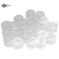 25 Clear Plastic Sewing Machine Bobbins Fits Singer Brother Janome Toyota