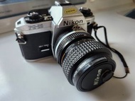 Nikon FG-20 Camera 相機 連 Nikon Zoom Nikkor 30-70mm F3.3-4.5 Lens 鏡頭