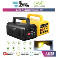 Solar Panel Power System Kit Charging Generator LED 2 Light Bulb Outdoor Camping Fishing Phone Charg