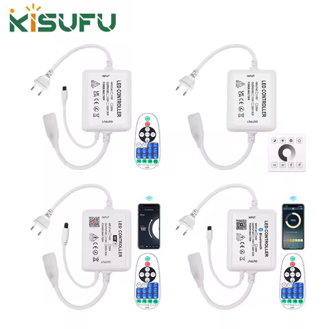 LED Dimmer Controller 110V-240V WIFI/Bluetooth/RF Touch Panel Single Color Controller For W10-11mm x