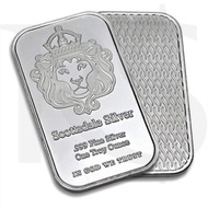 1 oz (31.1g) Scottsdale Silver 999 Bar (in capsule)