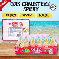 30pcs Hepin Gas Canisters Spray Candy Fruits Flavour