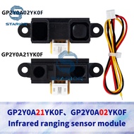 GP2Y0A21YK0F GP2Y0A02YK0F 100% NEW 2Y0A21 10-80cm Infrared distance sensor INCLUDING WIRE 20-150cm