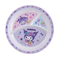 Kuromi Cartoon Character Melamine Section Tray(3-Way)(10243)