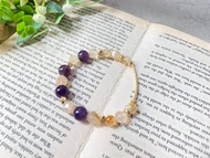 貴人。偏財。穩情緒。紫水晶/櫻花瑪瑙/奶蓋黃水晶