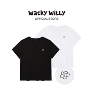 WACKY Willy Women 2Pack Lily Short Sleeve T-Shirt Black/White (80141OLPSSW_S6BKWH) T Shirt
