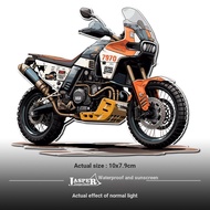 Suitable for Desert Dakar Rally Motorcycle Champion Model Battle Damage Reflective Sticker Off-Road 