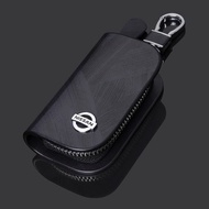 Nissan Leather Car Key Bag Keychain key case Accessories for Almera Grand X Trail Lixina Navara Serena Sylphy Teana Vanette